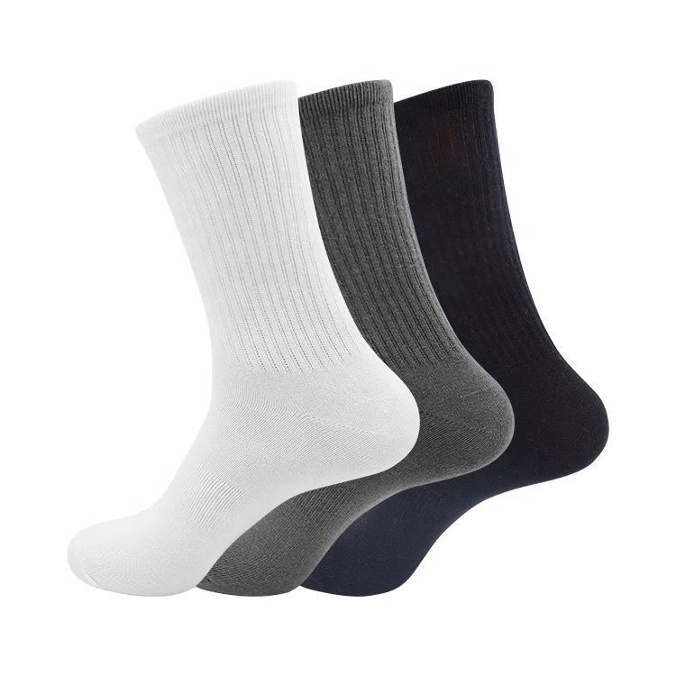 Kit 3 pares de meias cano longo casual/esportiva clássico
