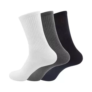 Kit 3 pares de meias cano longo casual/esportiva clássico