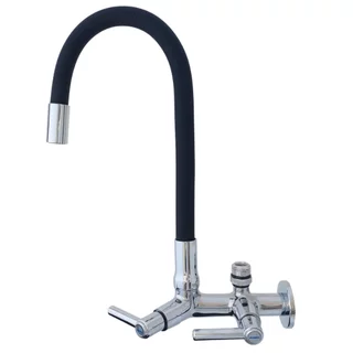2162 C80 Torneira Gourmet Parede Tubo Preto para Filtro 1/4" ou Purificador 1/2"