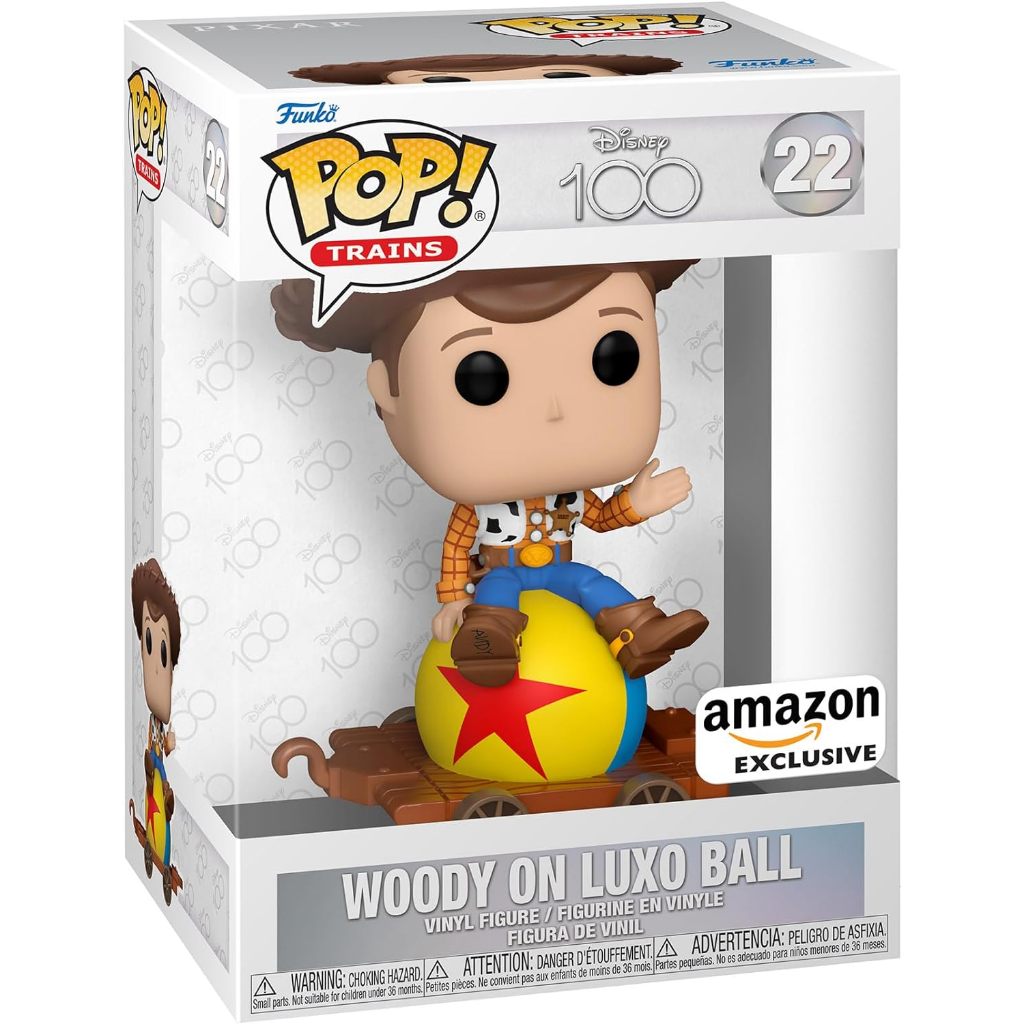 Funko POP - Woody on Luxo Ball #22 - Train: Disney 100 - Amazon ...