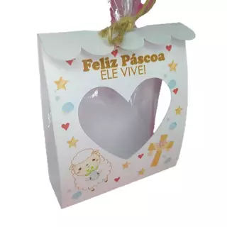50 Caixinhas Feliz Páscoa Lembrancinha Páscoa Bombom em Oferta na Shopee
