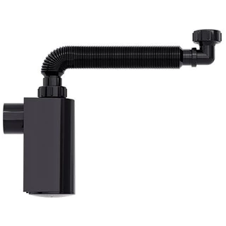 Sifão Universal Blukit com Copo para Lavatório Preto