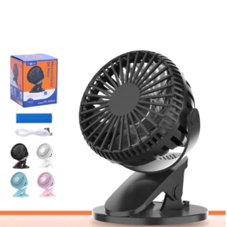 Mini Ventilador com Clip Portátil De Mão ou Mesa, Maquiagem Recarregável Usb com cabo