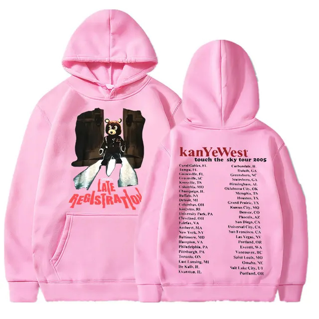 Kanye West Late Registration フーディXl Blusa Moletom Canguru Com Capuz Kanye West Print Hip Hop Late