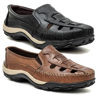 Kit 2 Pares Mocassim Masculino em Couro: Elegância e Conforto