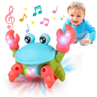 Caranguejo Brinquedo Fujão Som Luz E Movimento