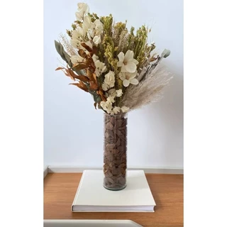 Buquê Flores Capim dos Pampas+Decoração Sala
