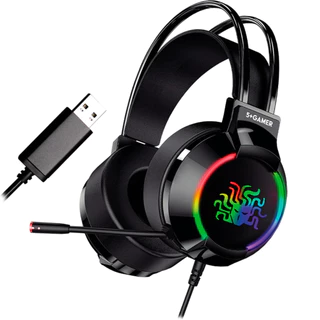 Headset Fone de ouvido Gamer Jogo LED RGB 7.1 USB AJUSTÁVEL PARA VIDEO GAME XBOX PS4 PS5 NOTEBOOK E PC