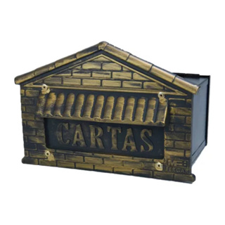 ARREGUI Zaguán E5757 Caixa de Correio externa em aço inoxidável, caixa  postal pequena de parede, com bocal traseiro, coletor de cartas,  anticorrosivo