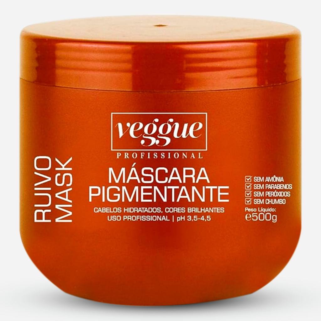Máscara Pigmentante Para Cabelos Ruivo 500g Muito Brilho E Hidratação ...