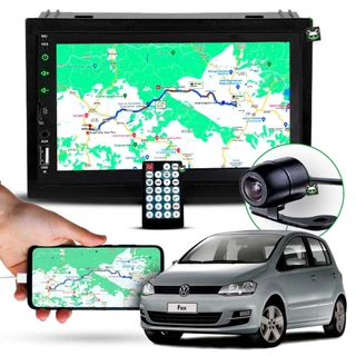 Central Multimídia Mp8 Fox + Moldura + Câmera -