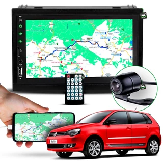 Kit Central Multimídia Volkswagen Ford Mp5 / Mp8 + Moldura + Câmera de Ré