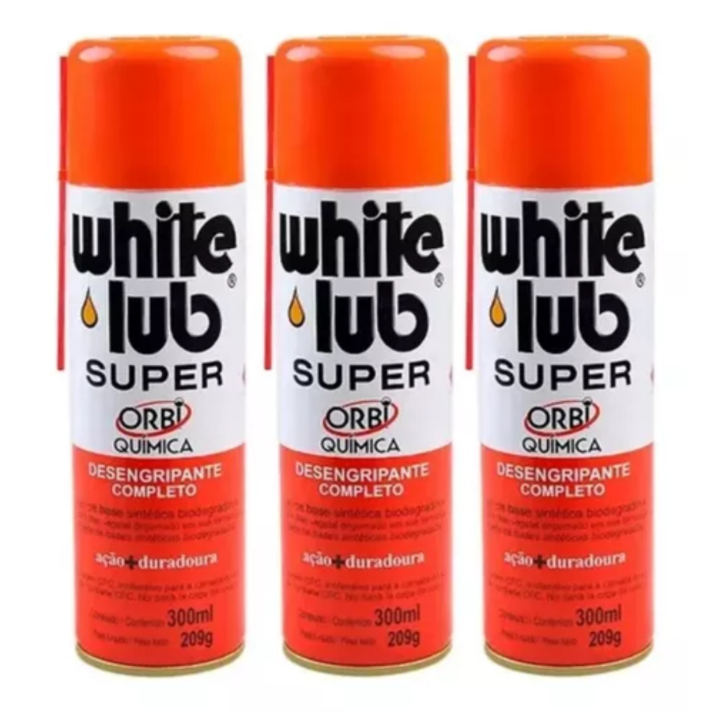 Kit 3x Óleo Desengripante Spray 300ml