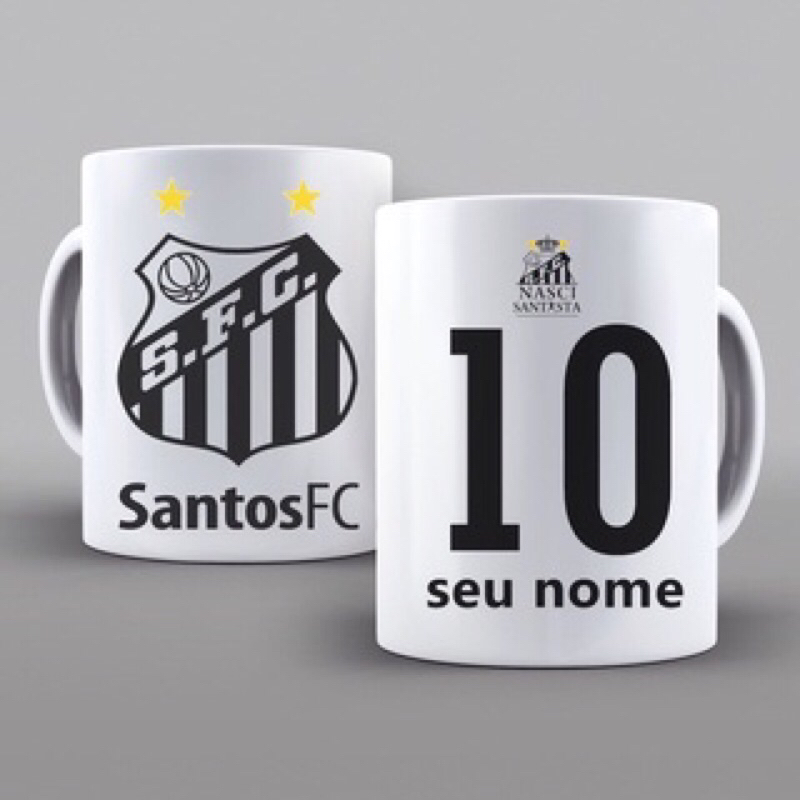Caneca do Santos Personalizada com Nome | Shopee Brasil
