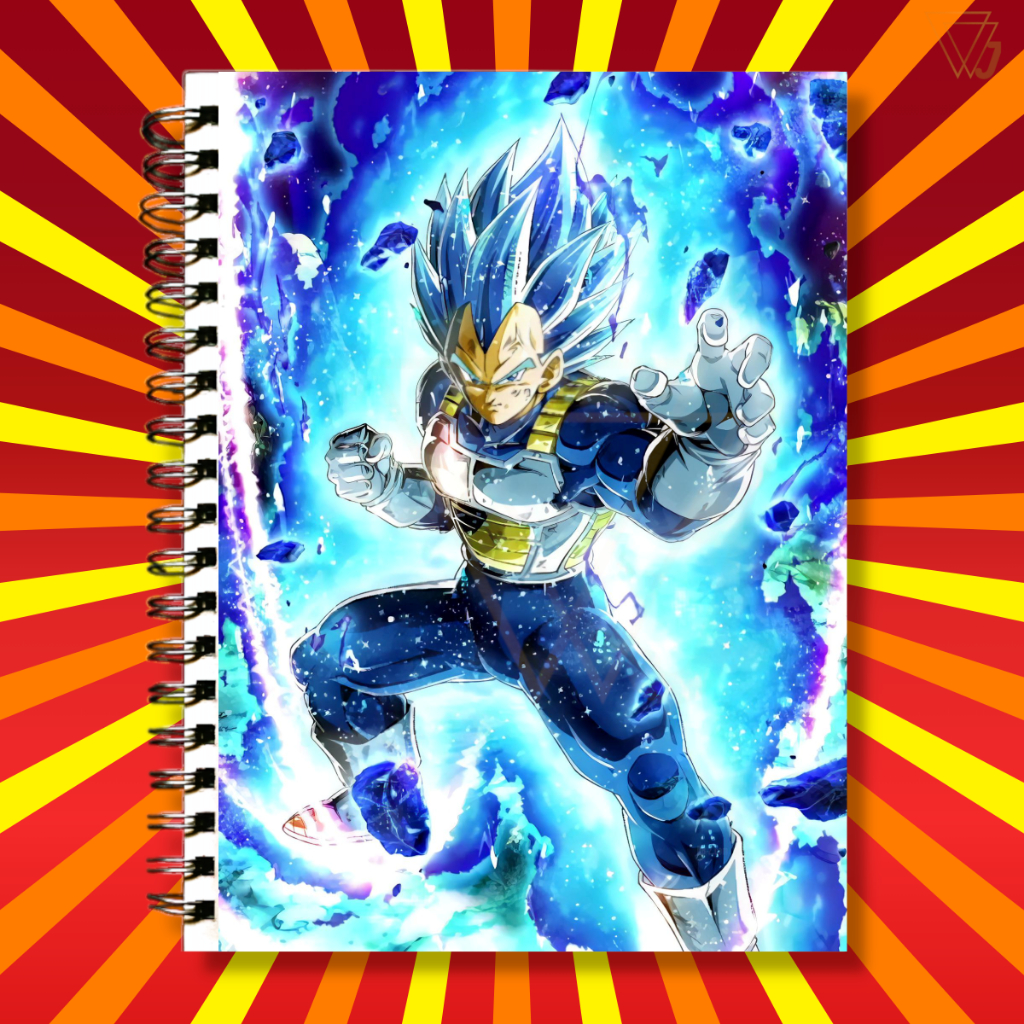 Adesivo Para Capa de Caderno Vegeta Anime Dragon Ball Top Excelente ...