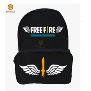 MOCHILA MASCULINA FREE FIRE ANGELICAL COSTA JUVENIL ESCOLAR