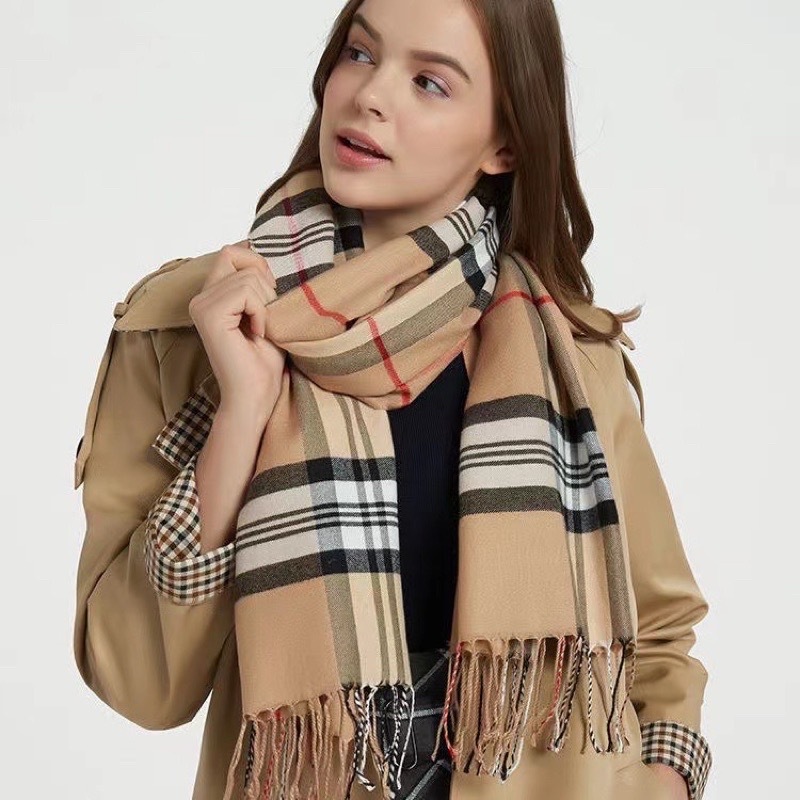Cachecol Xadrez Feminino Lenço Pashmina Echarpe Masculino Unissex Para Frio Inverno