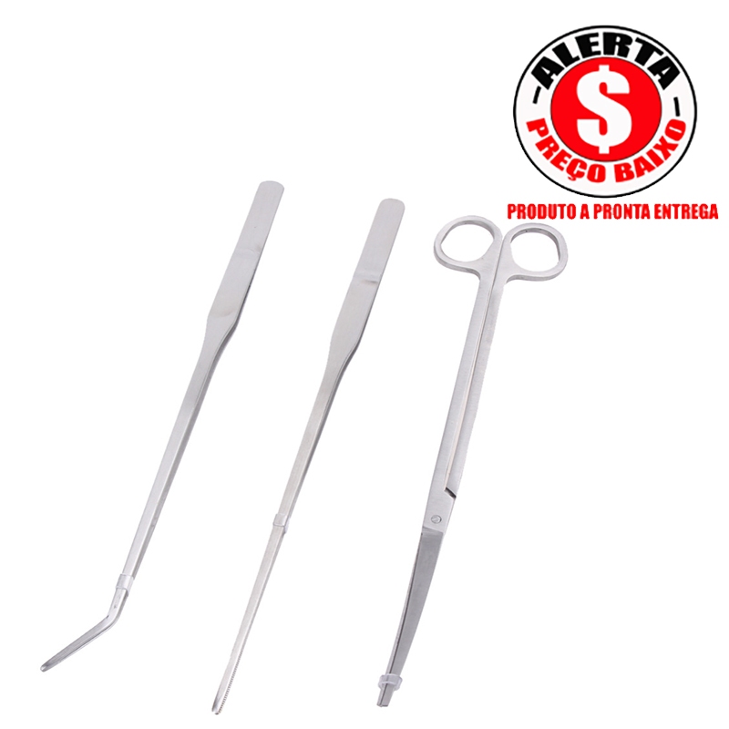 Kit De Ferramentas De Manutenção Do Aquário Pinças Tesouras