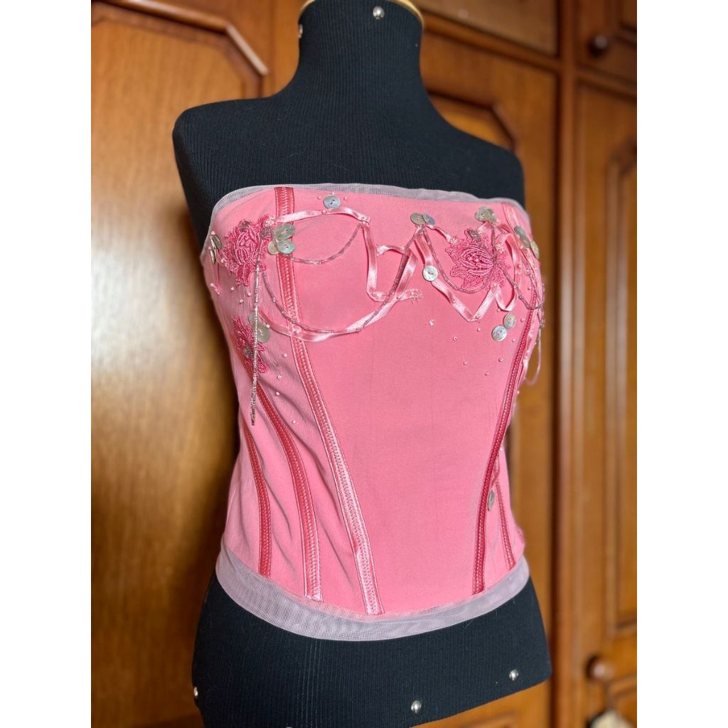 Corset de Tule Rosa