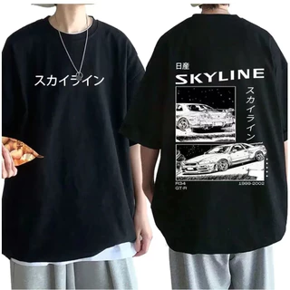 Camiseta T-shirt Unissex Algodão Skyline Car Japan Racing