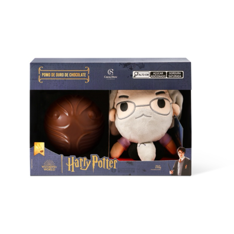 Ovo de páscoa harry potter pelúcia dumbledore 250g