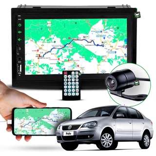 Central Multimídia Polo Sedan Mp5 / Mp8 + Moldura + Câmera -