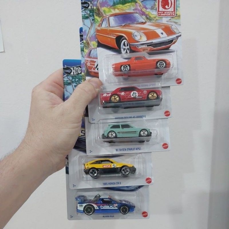 hot Wheels j_impors skayline, mazda, acura, stalert, 1985 honda