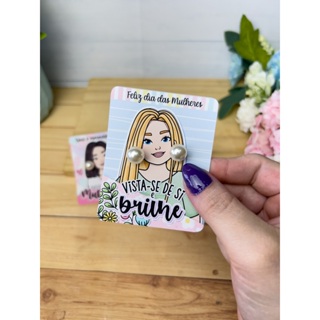 50 unid Tag cartão para brinco cliente especial mulher especial dia da mulher-