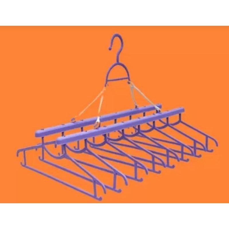 Varal Cabideiro 8 Cabides para Camiseta Multiuso Entrega Full