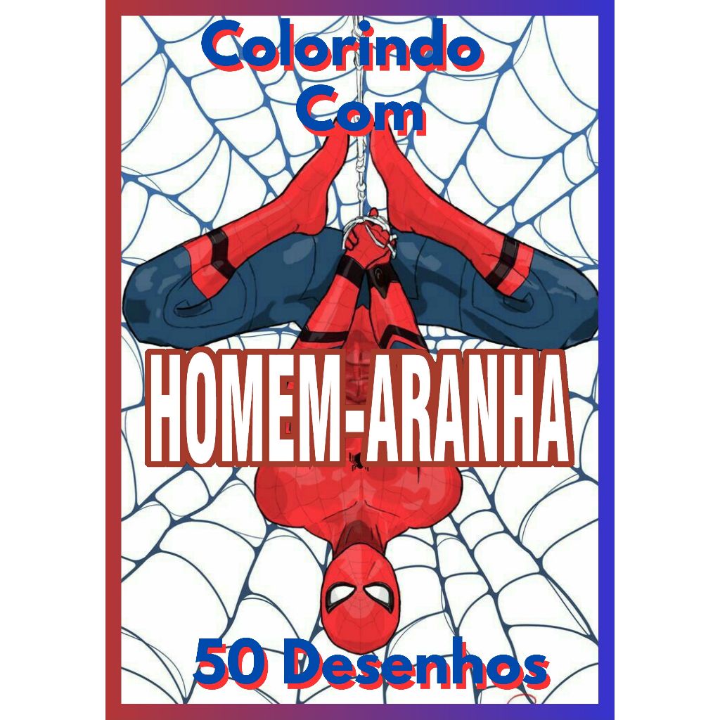 Kit Den Hos Grandes Para Colorir Infantil Homem Aranha Shopee Brasil