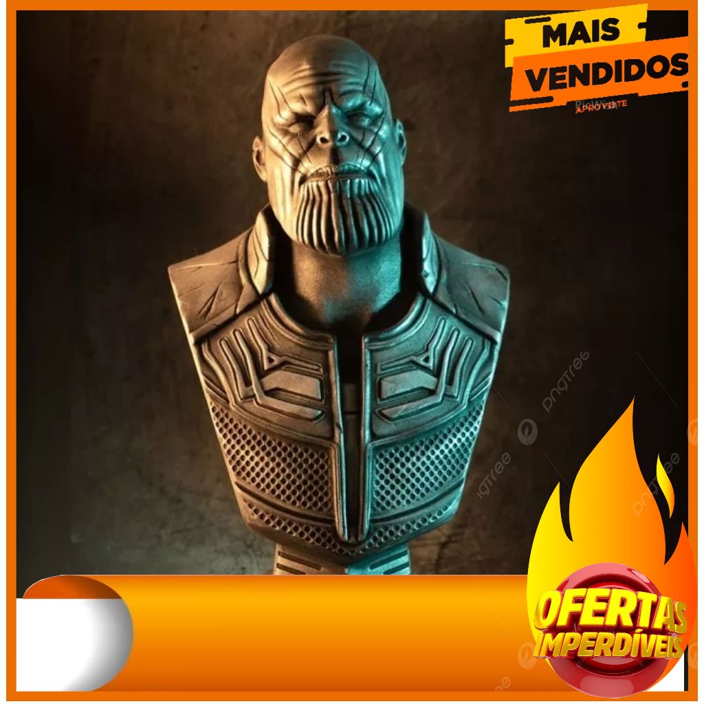 Busto Thanos Marvel Os Vingadores 10cm