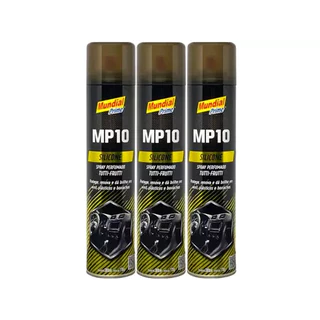KIT COM 3 UNIDADES - Silicone Spray 300ml Mp10 Mundial Prime - KIT COM 3 UNIDADES