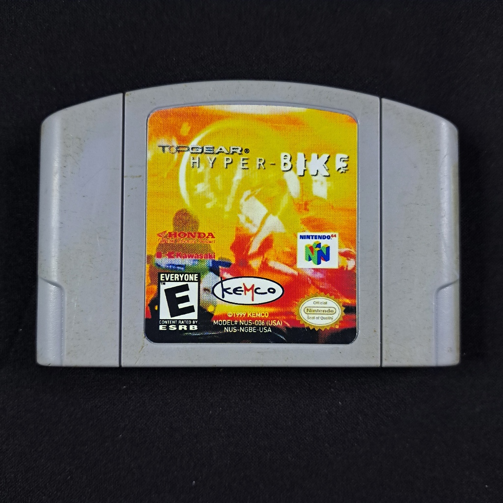 Top Gear Hyper Bike Original Relabel Nintendo 64