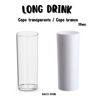 KIT 20 Copos Long Drink 310ml Festa Aniversário