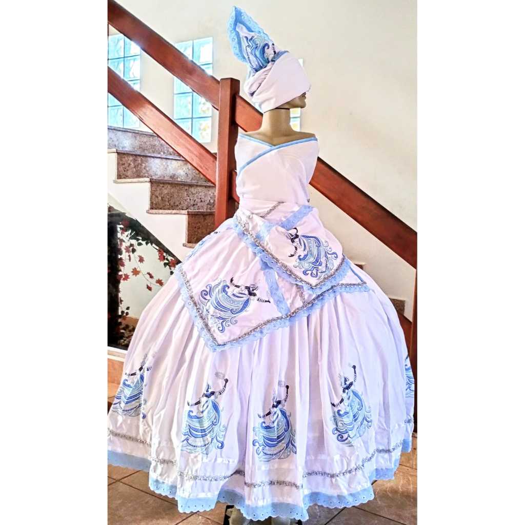 Roupa Yemanja Azul - Candomblé e Umbanda
