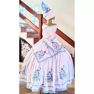 Roupa Yemanja Azul - Candomblé e Umbanda
