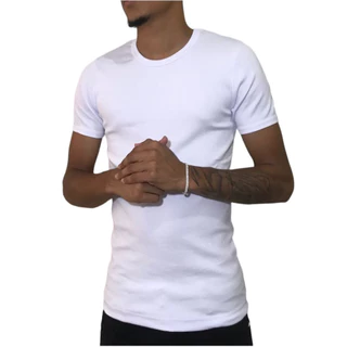 Camiseta Masculina Canelada Estilo Americana Rapper