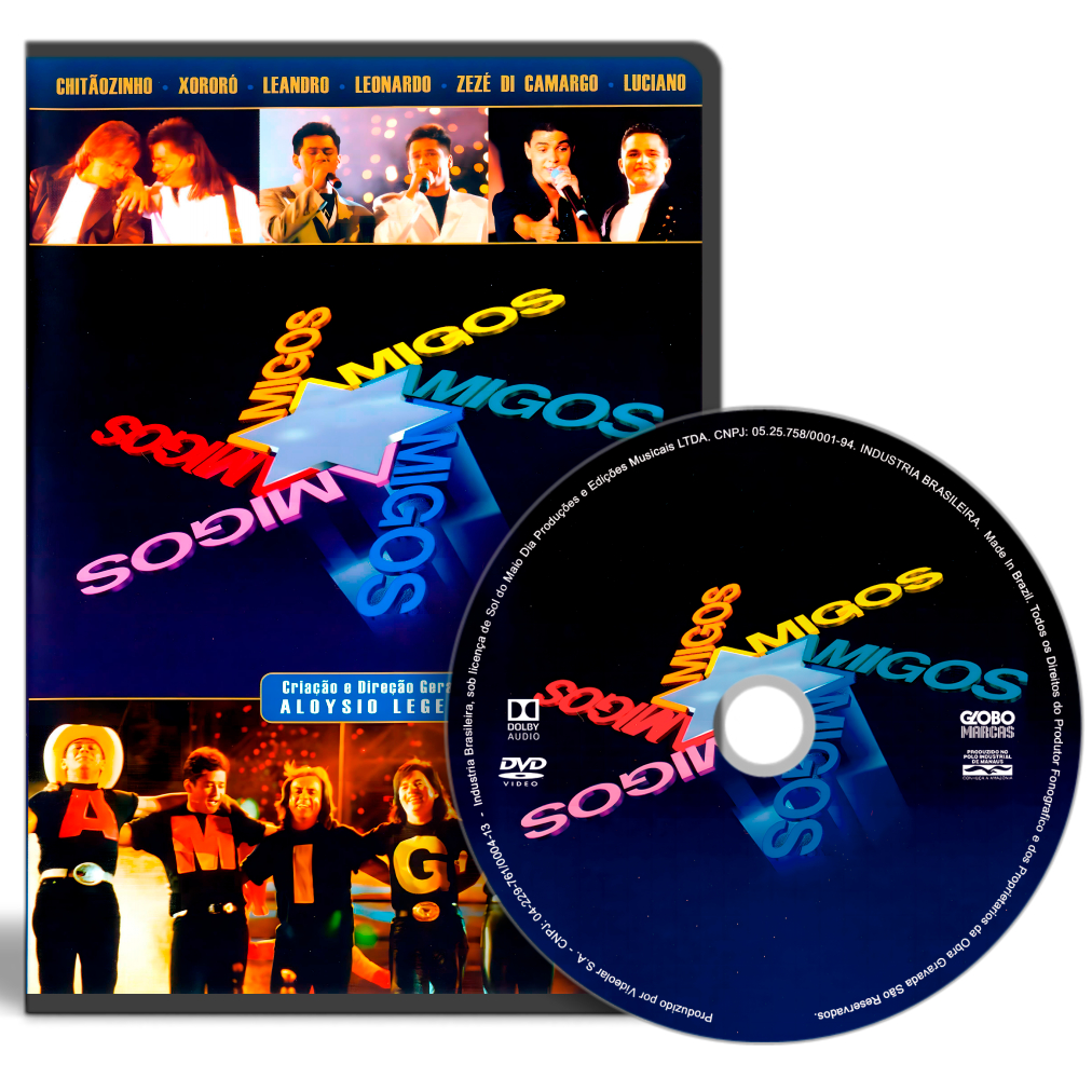 DVD - Amigos - Zezé Di Camargo & Luciano / Chitãozinho & Xororó