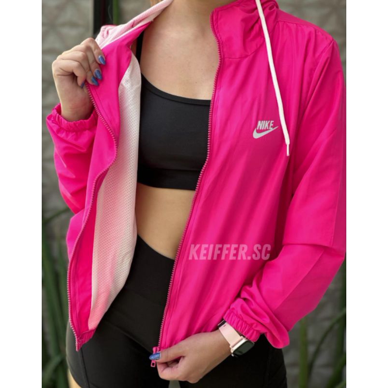 Pink nike hot sale windbreaker mens