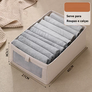Organizador De Guarda-Roupa Dobrável Para Roupas E Calças Grande Dura Alto Qualidade