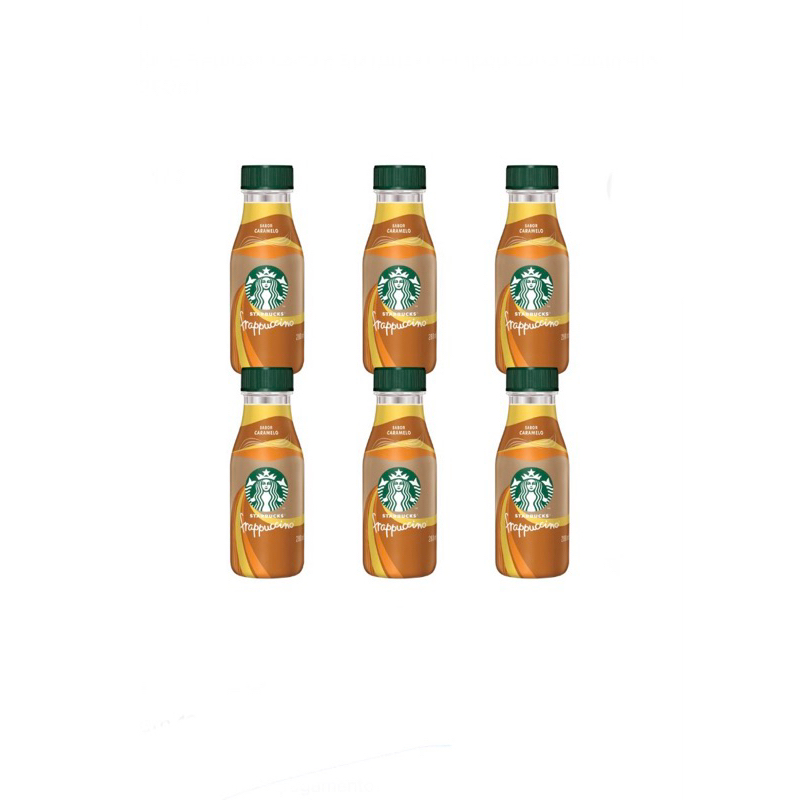 Pack Bebida Láctea Frappuccino Starbucks Café Caramelo 6x280ml Exclusivo Importado Original