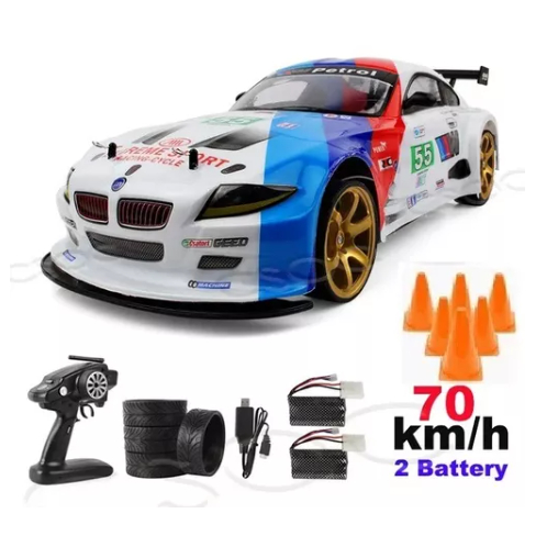 Carrinho De Controle Remoto Bmw 320i De Drift 1:10 Completo