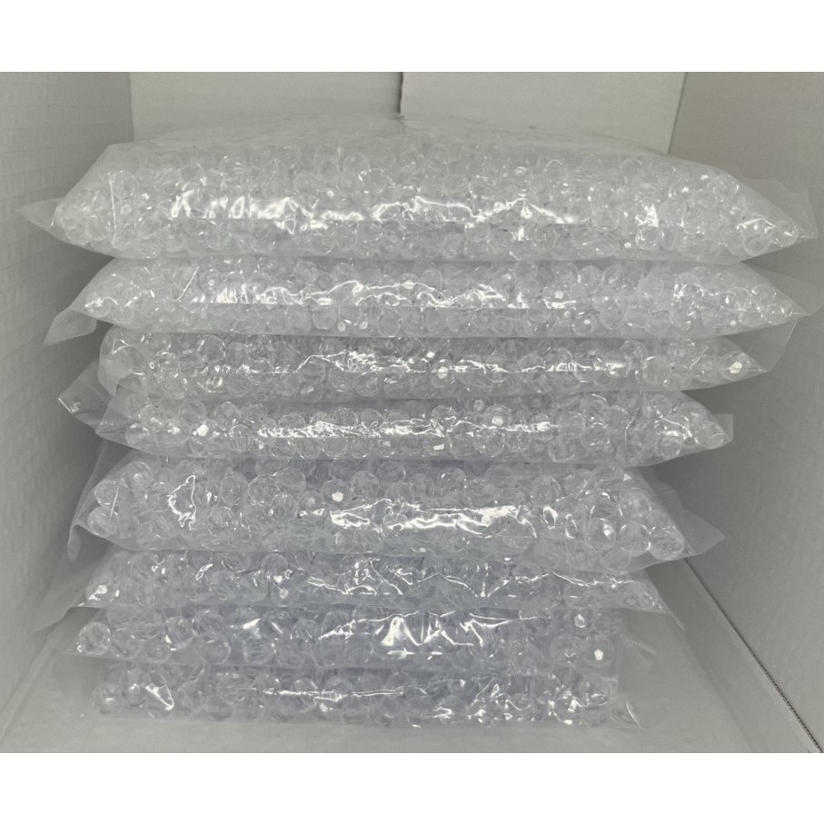 Pedrarias Cristal Facetado Acrílico 500gr 6mm 8mm 10mm 12mm 14mm Melhor Preço Luxo