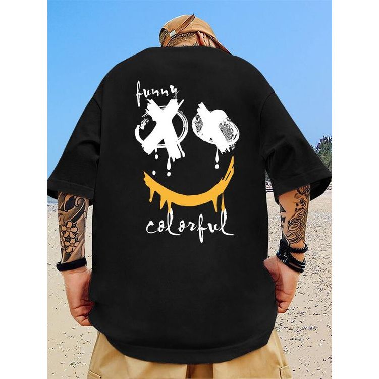 Camisa Unissex Estampada Trust Basic Desenho Ombro Caido Basica Adulto