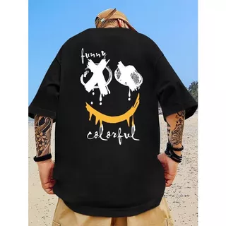 Camisa Unissex Estampada Trust Basic Desenho Ombro Caido Basica Adulto