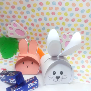 Porta bombom coelho 10 lembrancinha de páscoa em Oferta na Shopee