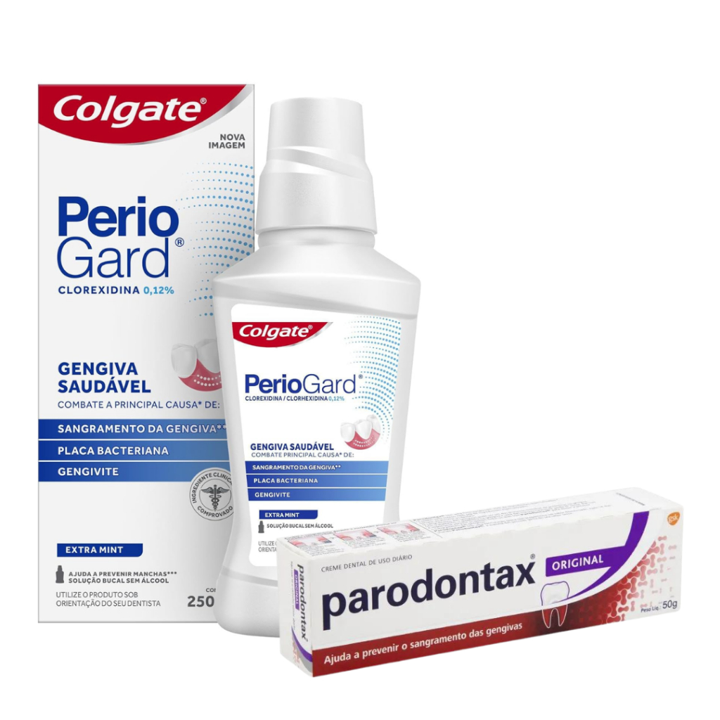 Kit Periogard 250ml + Parodontax Original 50g - Cuidado Completo para ...