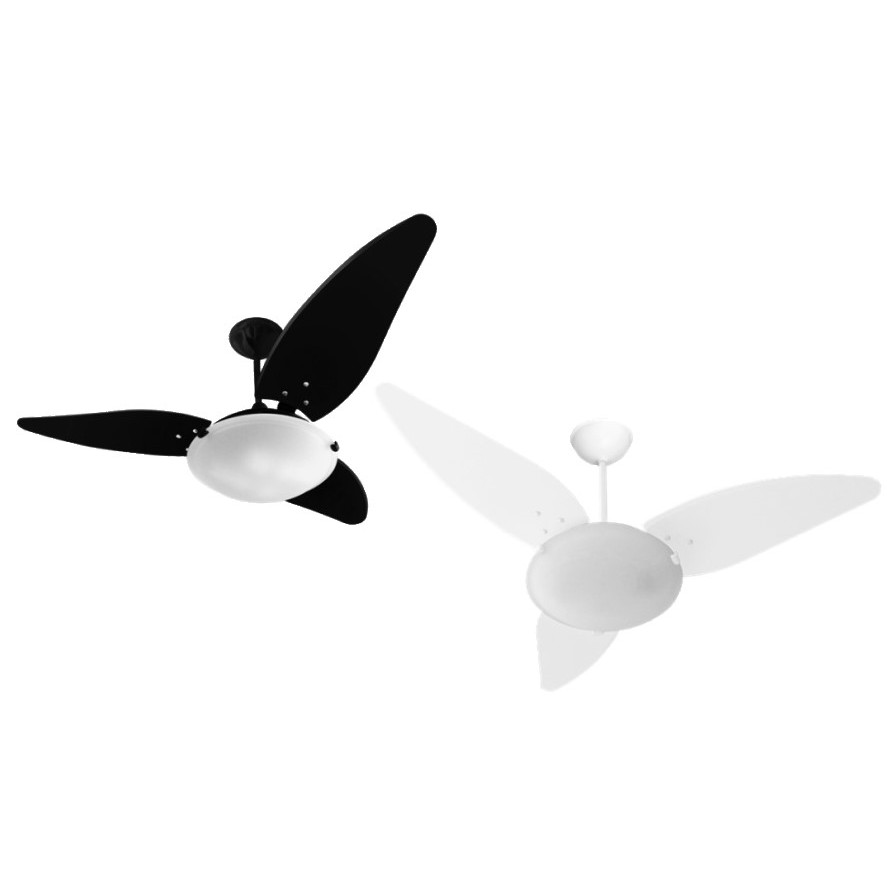 Ventilador De Teto e Exaustor Magnes Venti-Delta 130W Preto/Branco ...