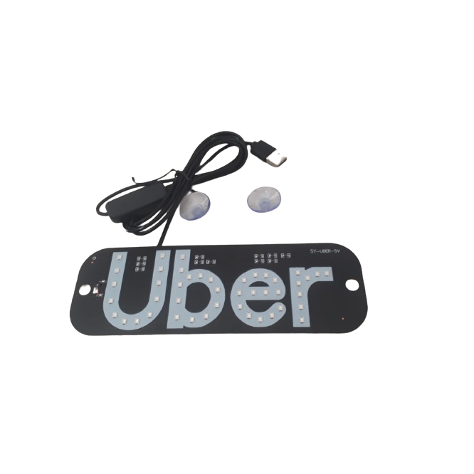 PLACA PARA UBER LED AZUL | Shopee Brasil