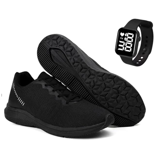 Tenis preto shops corrida feminino